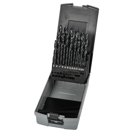 Precision Twist Drill HSS Steam Oxide 118 Degree Jobber Drill Set Jobber ANSI Set R10 x 29 099977